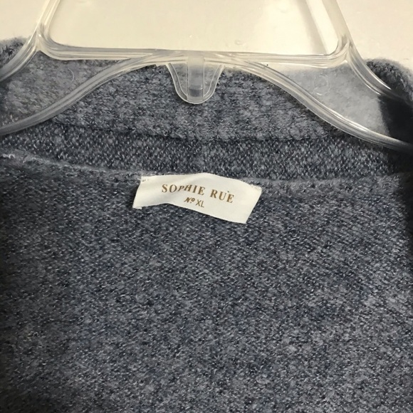 Sophia Rue grey/bluish cardigan. Size XL GUC - Picture 4 of 5